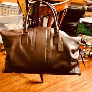 Large Coach Metropolitan 52 Duffle in Dark Brown